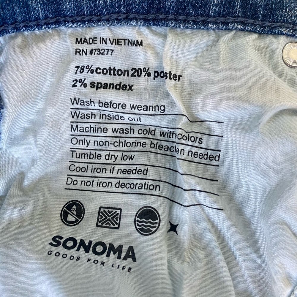 Sonoma Girlfriend Cropped Patchwork Jeans - image 8